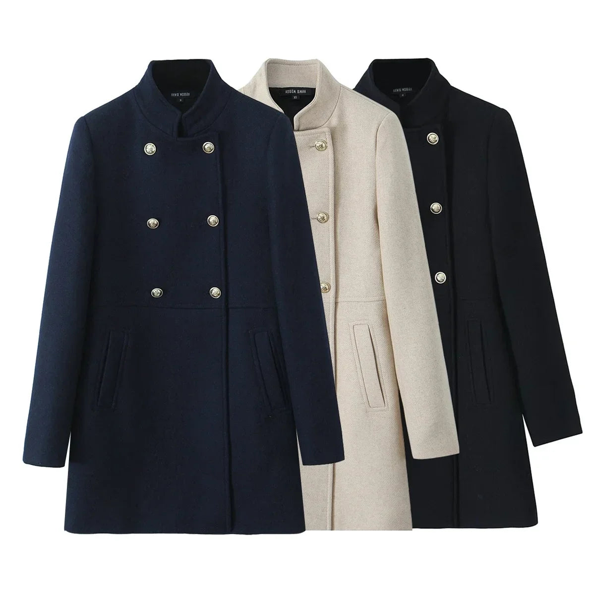 Elegant Black Wool Coat