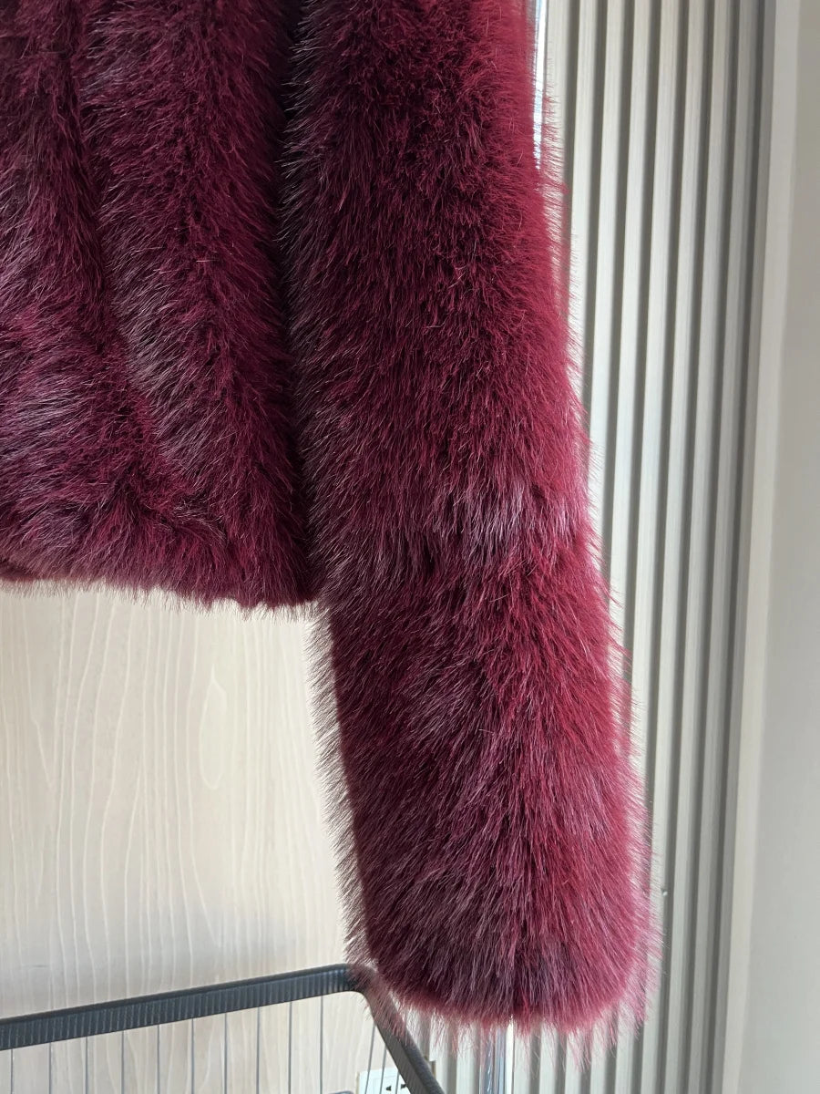 Women’s Faux Fur Slim Jacket