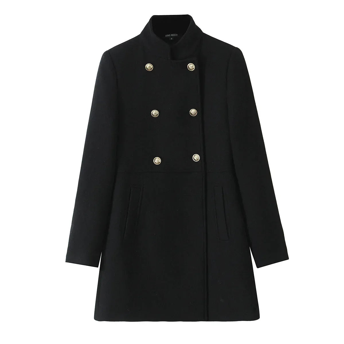Elegant Black Wool Coat